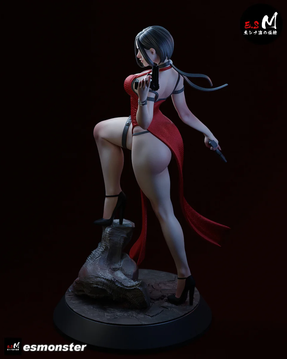 Ada Wong v2 | Fan Art | 3D Printed Resin Model Garage Kit | *Un-Painted* | ES Monster 7