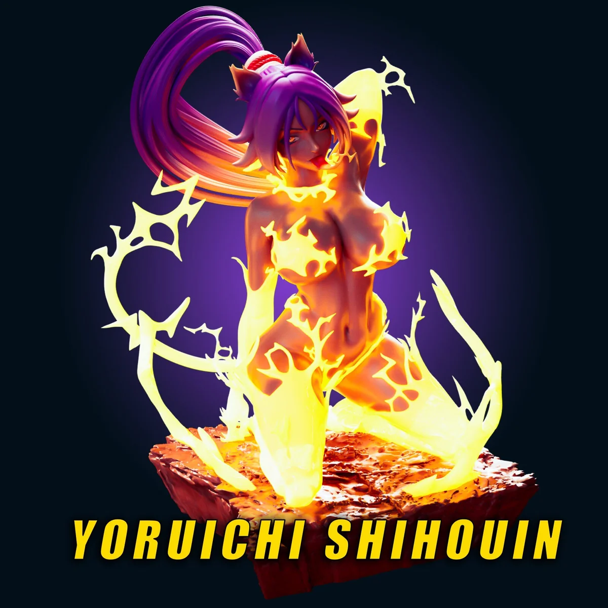 Yoruichi | Fan Art | 3D Printed Resin Model Garage Kit | *Un-Painted* | Officer Rhu