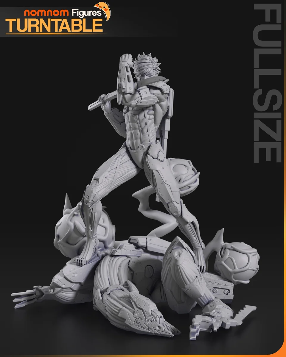 Raiden | Fan Art | 3D Printed Resin Model Garage Kit | *Un-Painted* | Nomnom 4