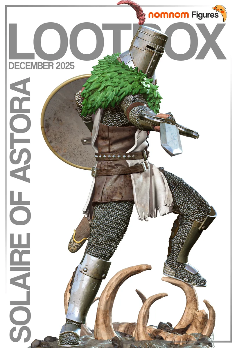 Solaire of Astora | Fan Art | 3D Printed Resin Model Garage Kit | *Un-Painted* | Nomnom