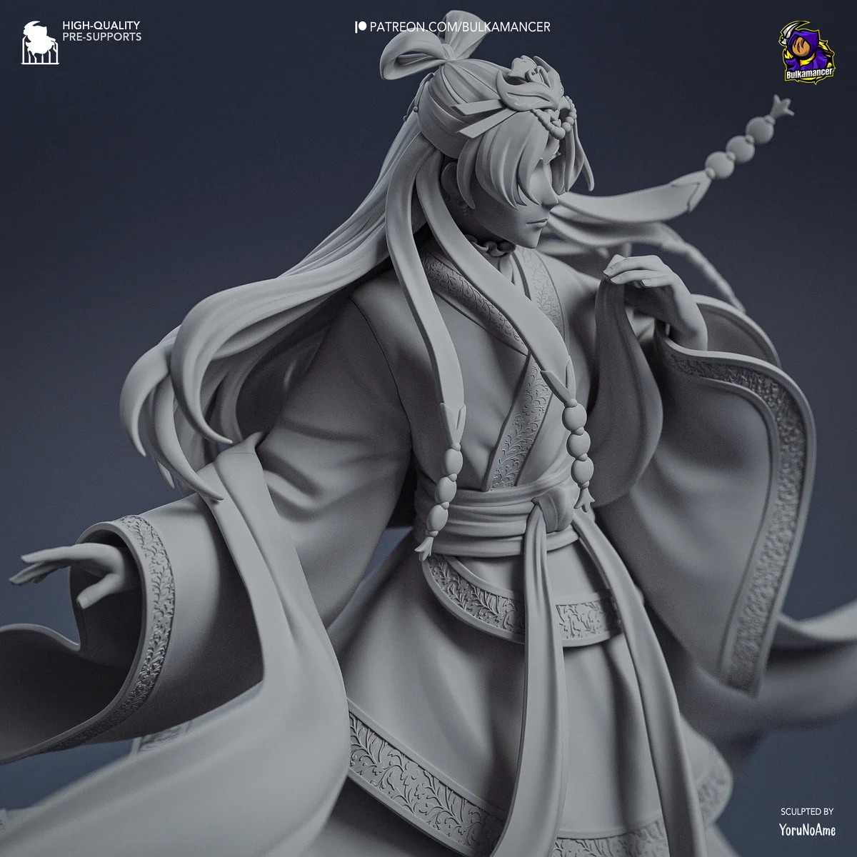 Jinshi | Fan Art | 3D Printed Resin Model Garage Kit | *Un-Painted* | Bulkamancer 6