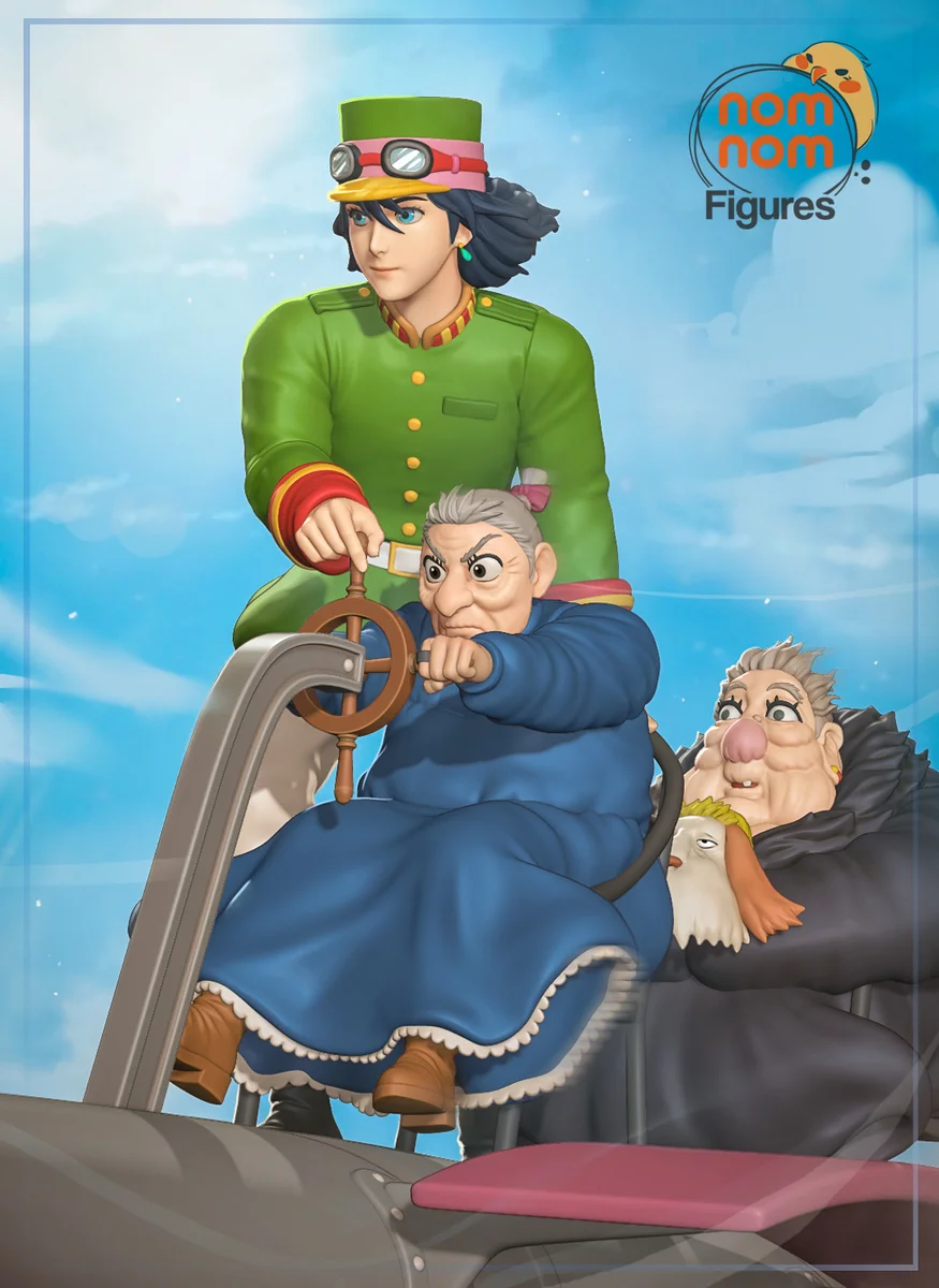 Howl | Fan Art | 3D Printed Resin Model Garage Kit | *Un-Painted* | Nomnom