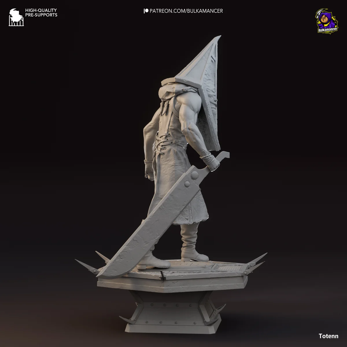 Pyramid Head | Fan Art | 3D Printed Resin Model Garage Kit | *Un-Painted* | Bulkamancer 8