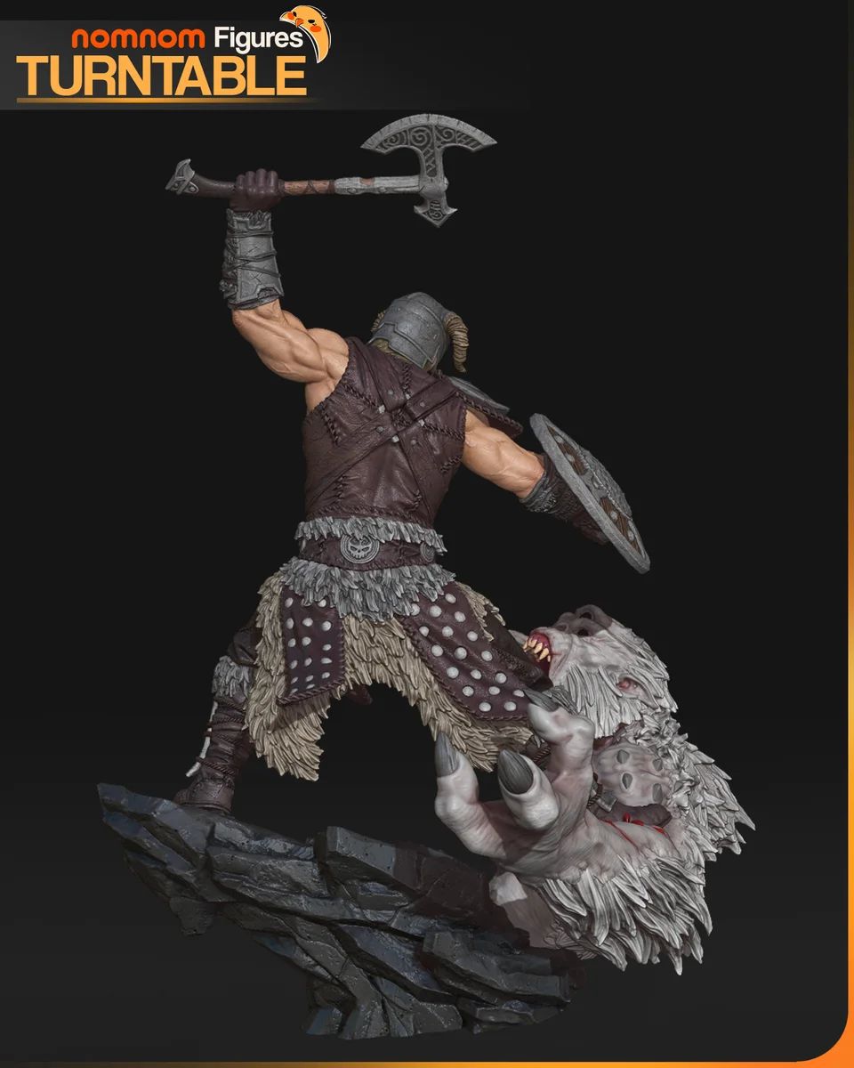 Dragonborn | Fan Art | 3D Printed Resin Model Garage Kit | *Un-Painted* | Nomnom 7