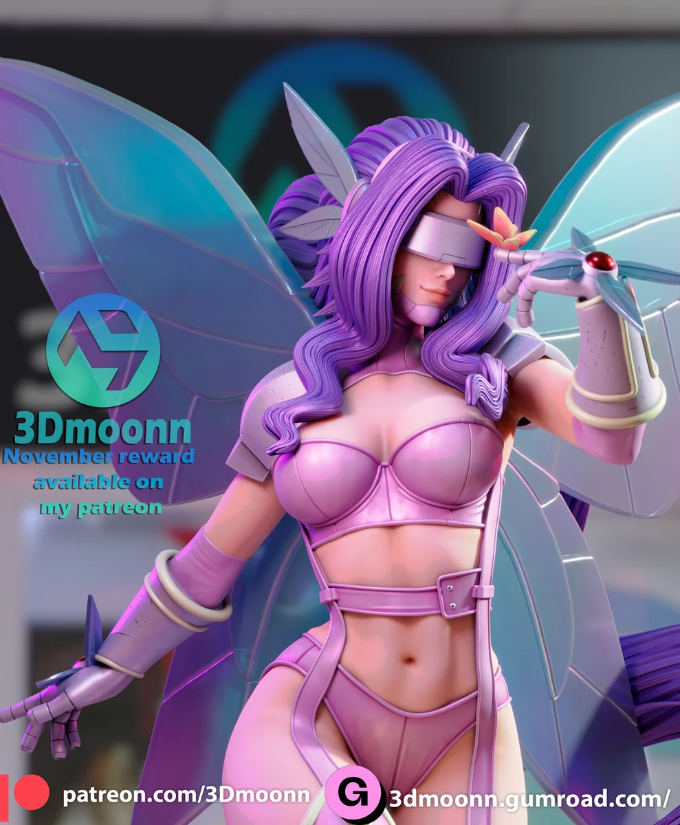 Kazemon | Fan Art | 3D Printed Resin Model Garage Kit | *Un-Painted* | 3DMoonn 3