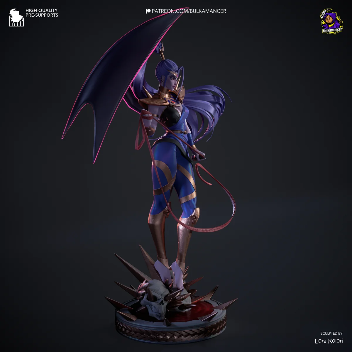 Megaera | Fan Art | 3D Printed Resin Model Garage Kit | *Un-Painted* | Bulkamancer 3