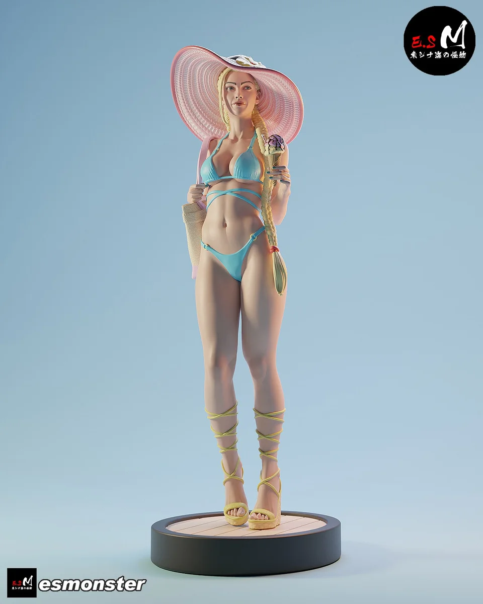 Cammy P5 | Fan Art | 3D Printed Resin Model Garage Kit | *Un-Painted* | ES Monster 4