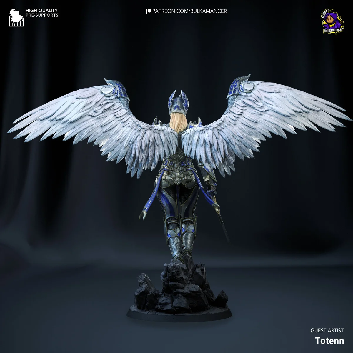 Resplendent Paladin | Fan Art | 3D Printed Resin Model Garage Kit | *Un-Painted* | Bulkamancer 5