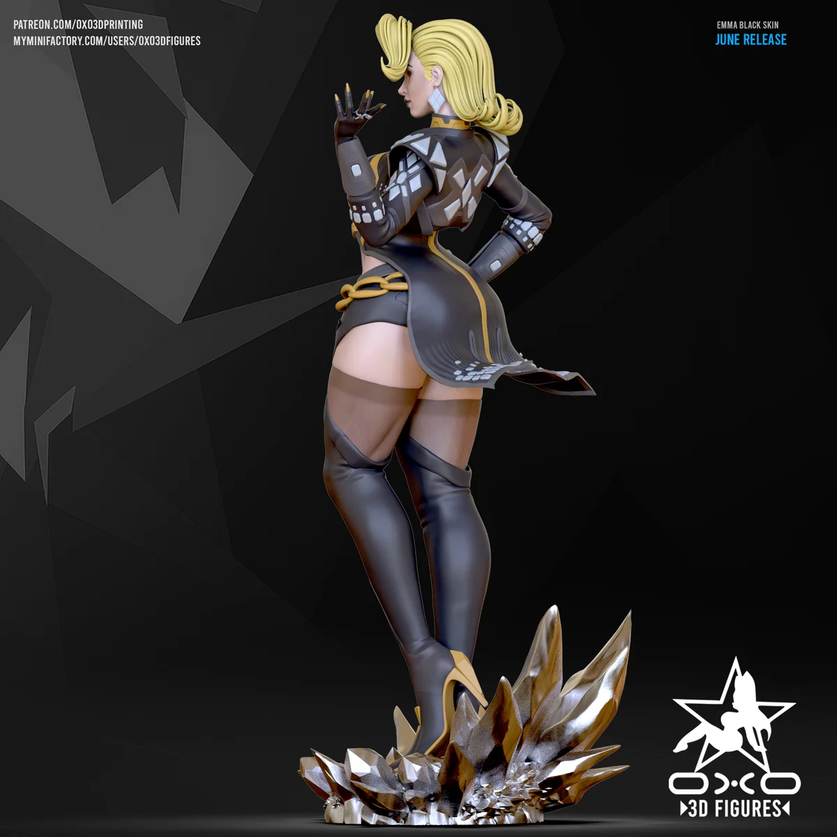 Emma | Fan Art | 3D Printed Resin Model Garage Kit | *Un-Painted* | OXO3D 4