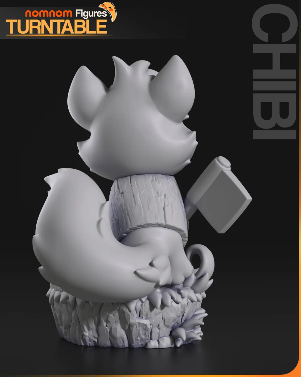 Chibi Tod | Fan Art | 3D Printed Resin Model Garage Kit | *Un-Painted* | Nomnom 7