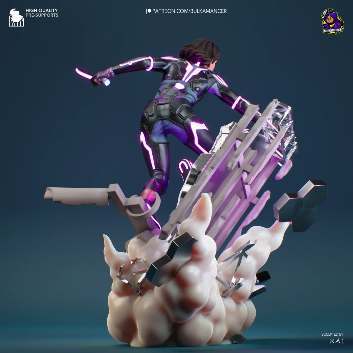Mio | Fan Art | 3D Printed Resin Model Garage Kit | *Un-Painted* | Bulkamancer 4