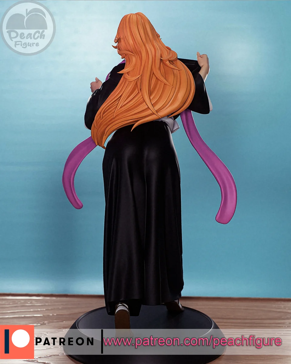 Rangiku | Fan Art | 3D Printed Resin Model Garage Kit | *Un-Painted* | Peach Figure 3