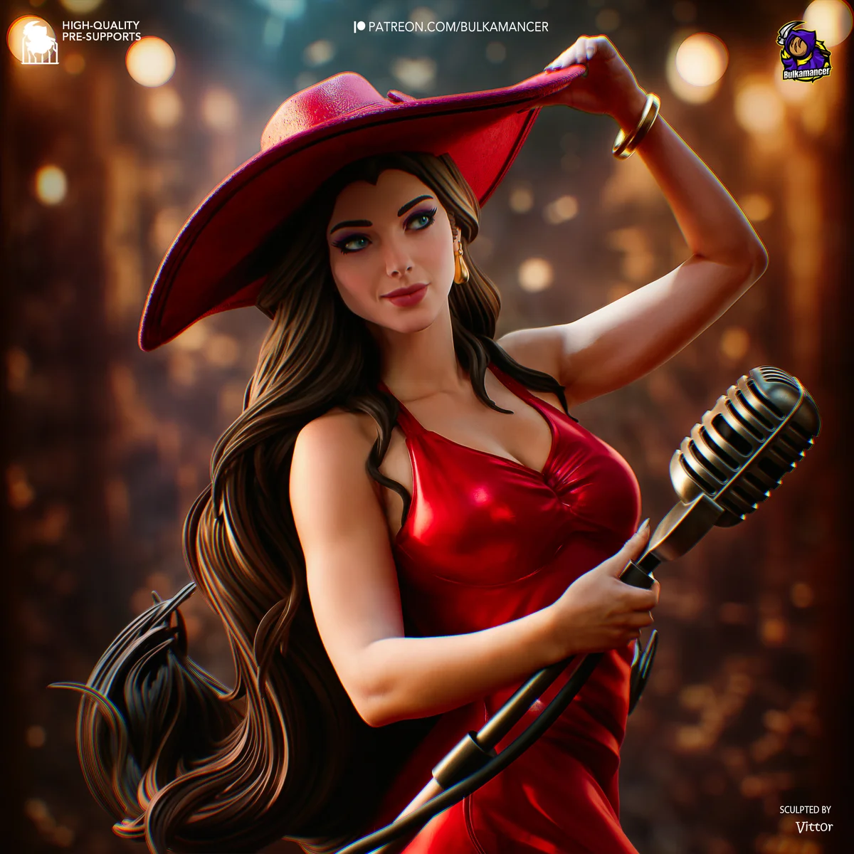 Pauline | Fan Art | 3D Printed Resin Model Garage Kit | *Un-Painted* | Bulkamancer
