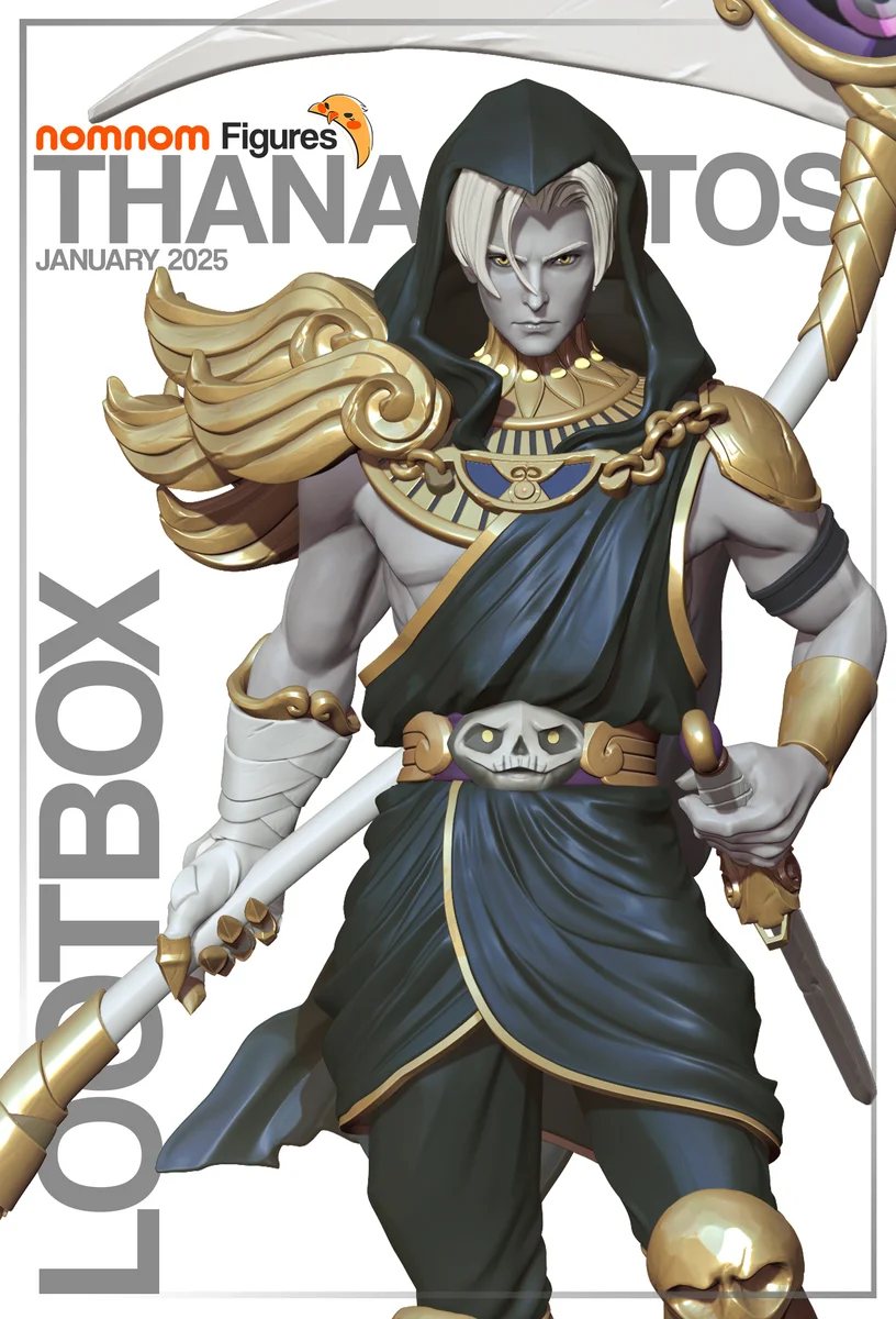 Thanatos | Fan Art | 3D Printed Resin Model Garage Kit | *Un-Painted* | Nomnom
