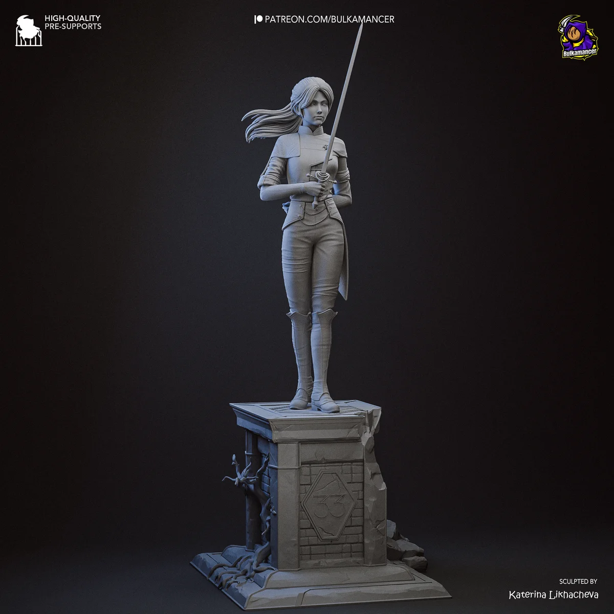 Maelle | Fan Art | 3D Printed Resin Model Garage Kit | *Un-Painted* | Bulkamancer 8