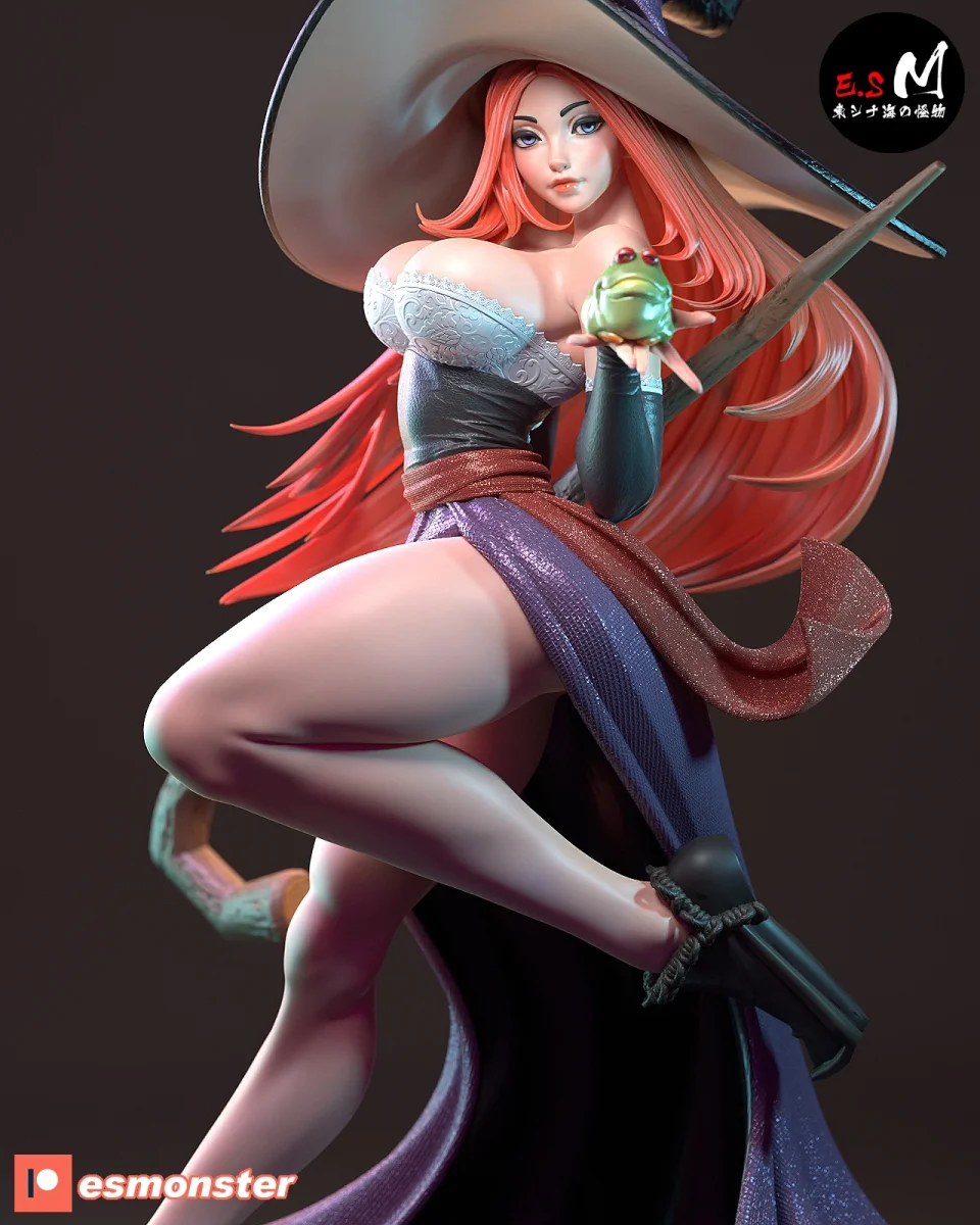 Sorceress | Fan Art | 3D Printed Resin Model Garage Kit | *Un-Painted* | ES Monster