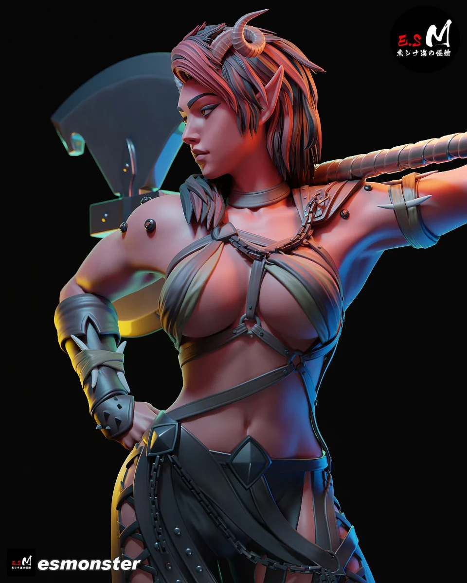 Karlach | Fan Art | 3D Printed Resin Model Garage Kit | *Un-Painted* | ES Monster