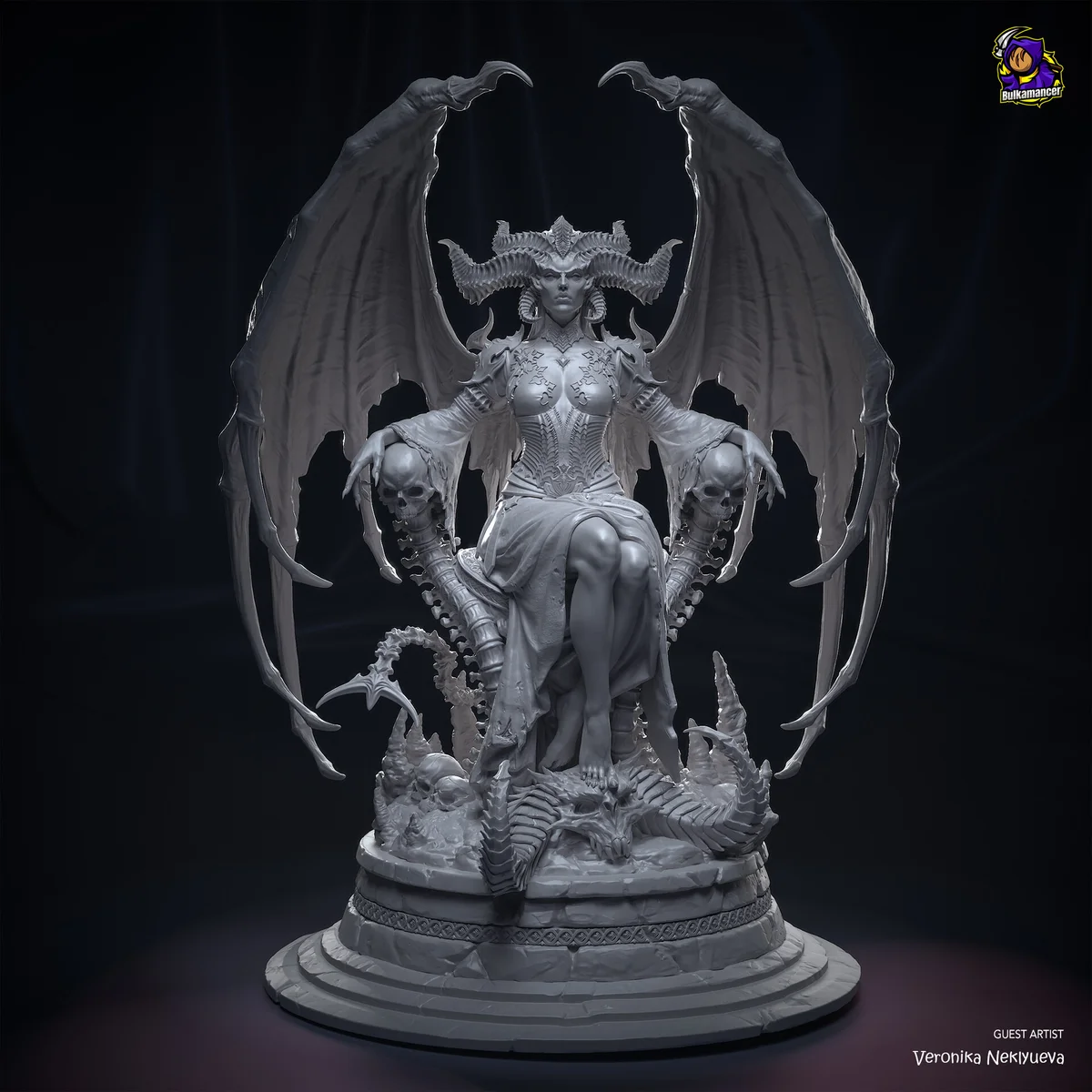 Lilith | Fan Art | 3D Printed Resin Model Garage Kit | *Un-Painted* | Bulkamancer 6