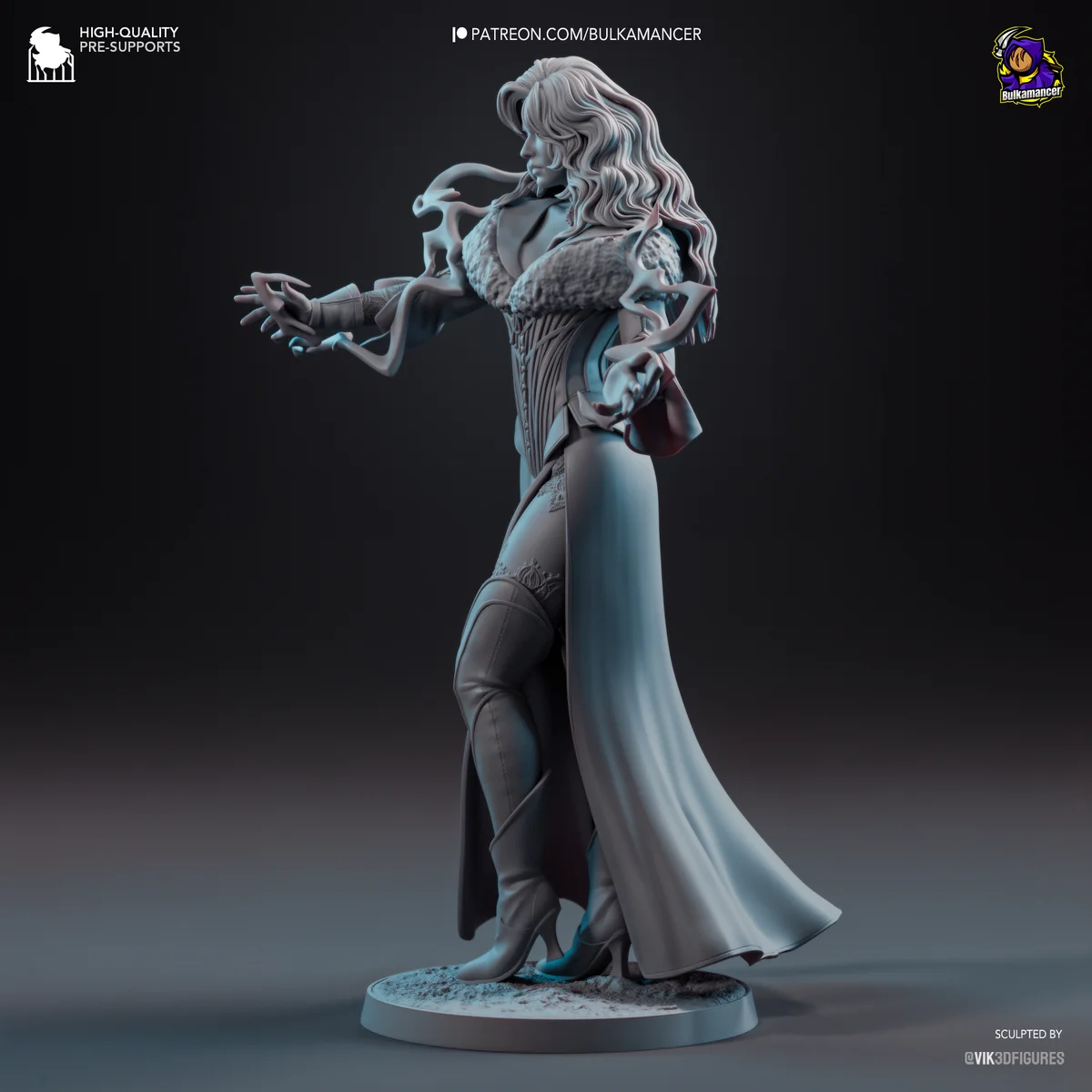 Yennefer | Fan Art | 3D Printed Resin Model Garage Kit | *Un-Painted* | Bulkamancer 9