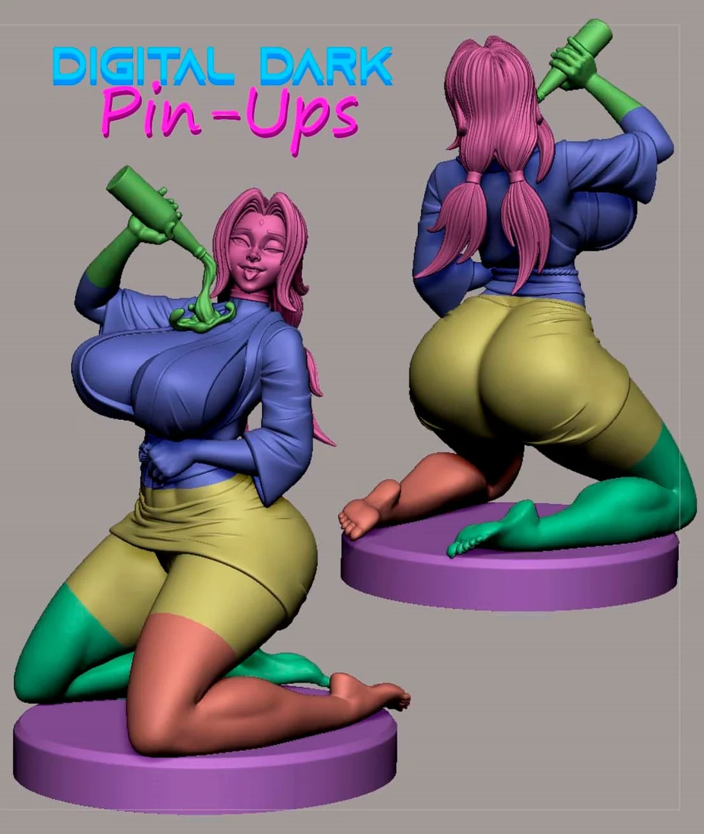Tsunade | Fan Art | 3D Printed Resin Model Garage Kit | *Un-Painted* | Digital Dark 4