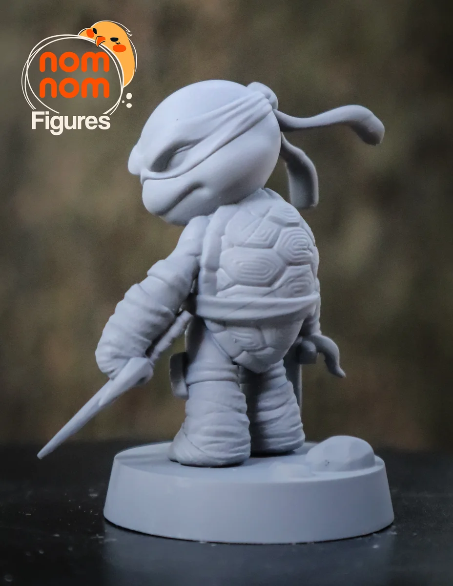Chibi Ninja Turtles | Fan Art | 3D Printed Resin Model Garage Kit | *Un-Painted* | Nomnom 11