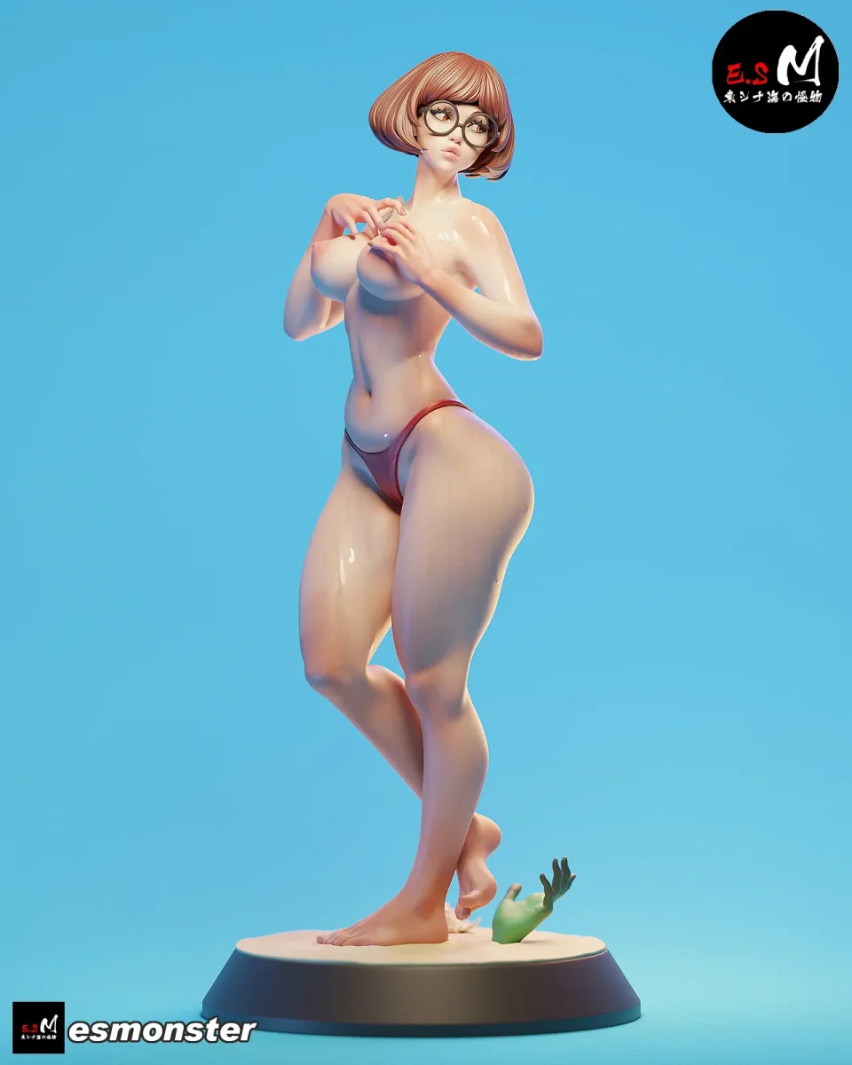 Velma - Beach | Fan Art | 3D Printed Resin Model Garage Kit | *Un-Painted* | ES Monster 6