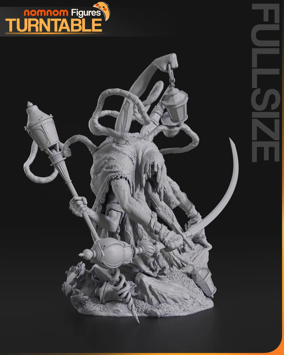 Lamp Master | Fan Art | 3D Printed Resin Model Garage Kit | *Un-Painted* | Nomnom 5