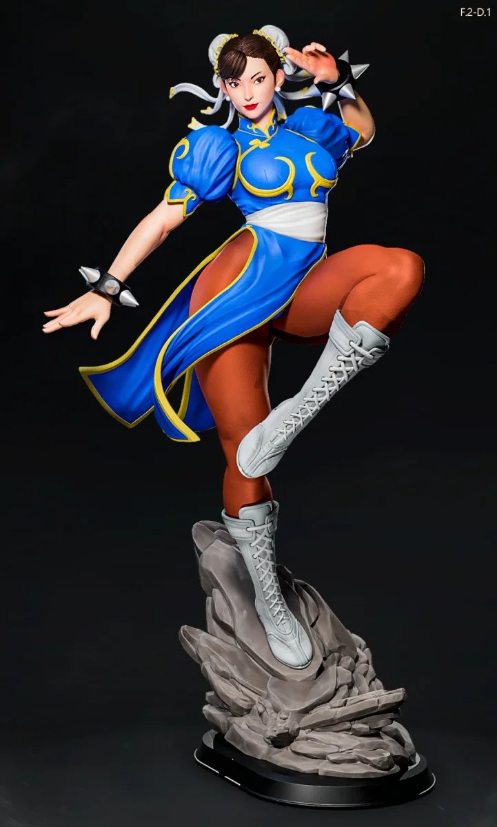 Chun-Li (Pose 1) | Fan Art | 3D Printed Resin Model Garage Kit | *Un-Painted* | ES Monster