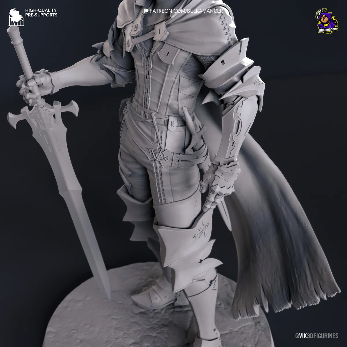 Clive Rosfield | Fan Art | 3D Printed Resin Model Garage Kit | *Un-Painted* | Bulkamancer 14