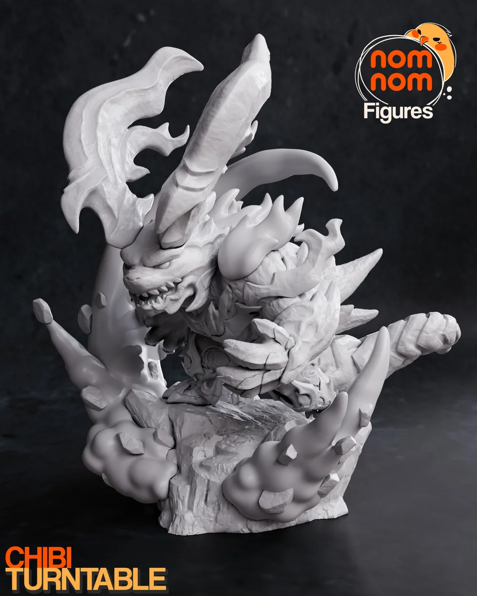 Chibi Ifrit | Fan Art | 3D Printed Resin Model Garage Kit | *Un-Painted* | Nomnom 7