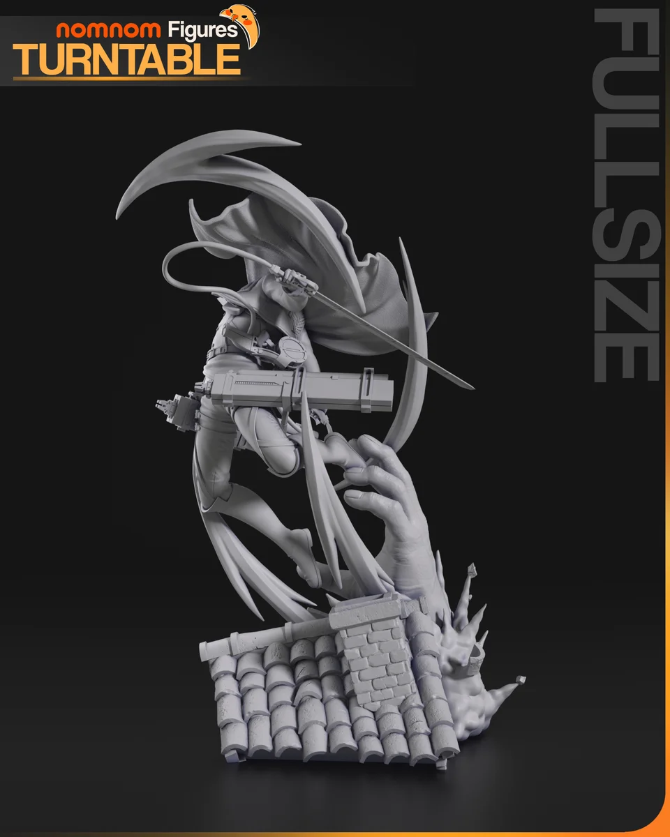 Levi | Fan Art | 3D Printed Resin Model Garage Kit | *Un-Painted* | Nomnom 7