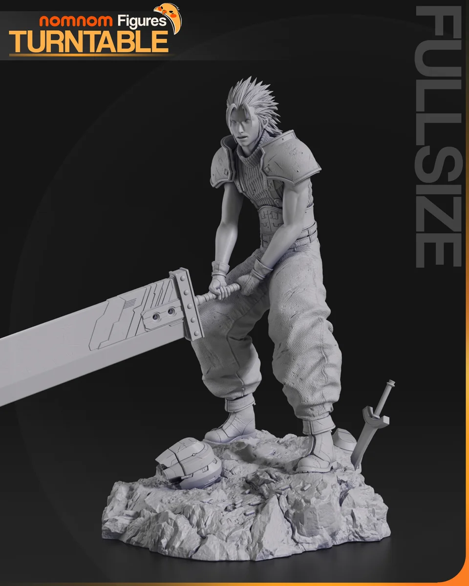 Zack Fair | Fan Art | 3D Printed Resin Model Garage Kit | *Un-Painted* | Nomnom 6