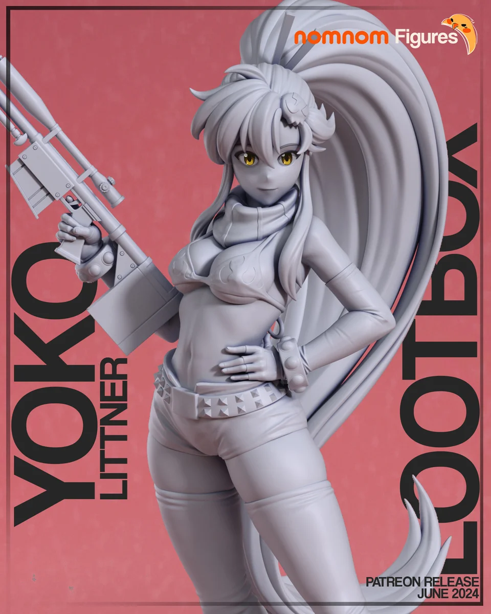 Yoko Littner | Fan Art | 3D Printed Resin Model Garage Kit | *Un-Painted* | Nomnom