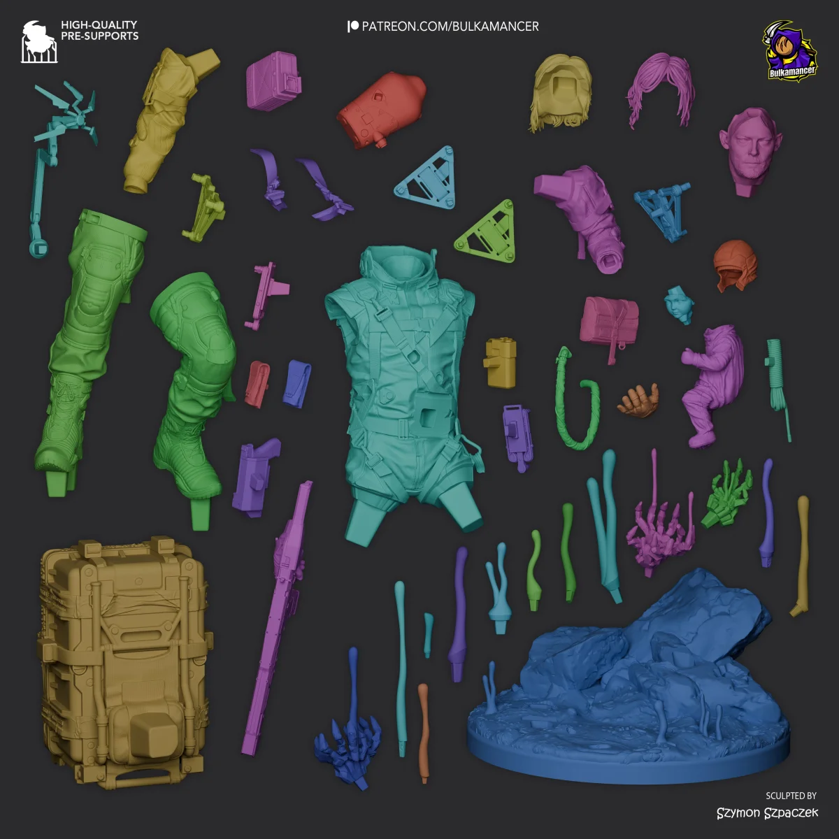 Sam | Fan Art | 3D Printed Resin Model Garage Kit | *Un-Painted* | Bulkamancer 5
