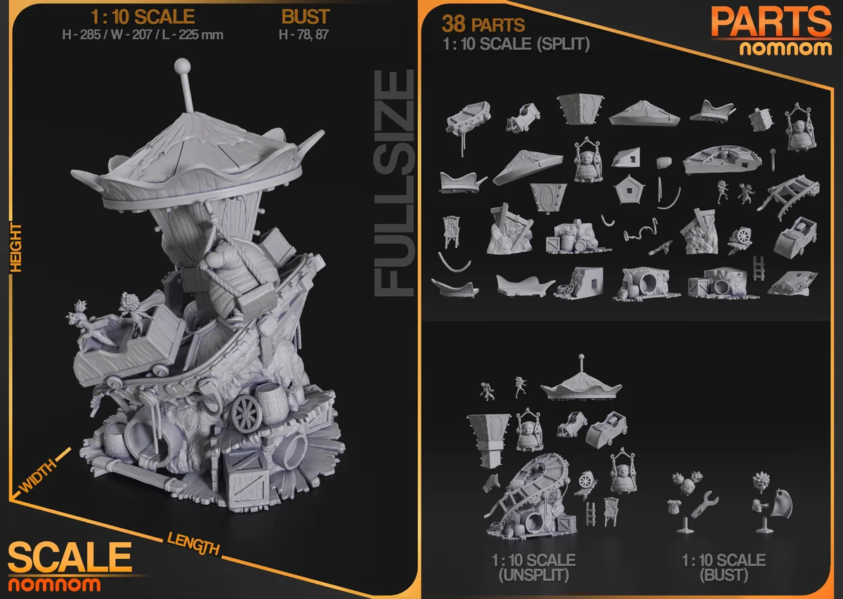Alone and Low | Fan Art | 3D Printed Resin Model Garage Kit | *Un-Painted* | Nomnom 7
