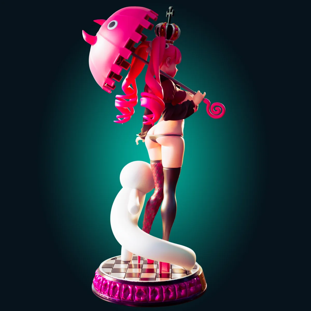 Ghost Girl | Fan Art | 3D Printed Resin Model Garage Kit | *Un-Painted* | Officer Rhu 4