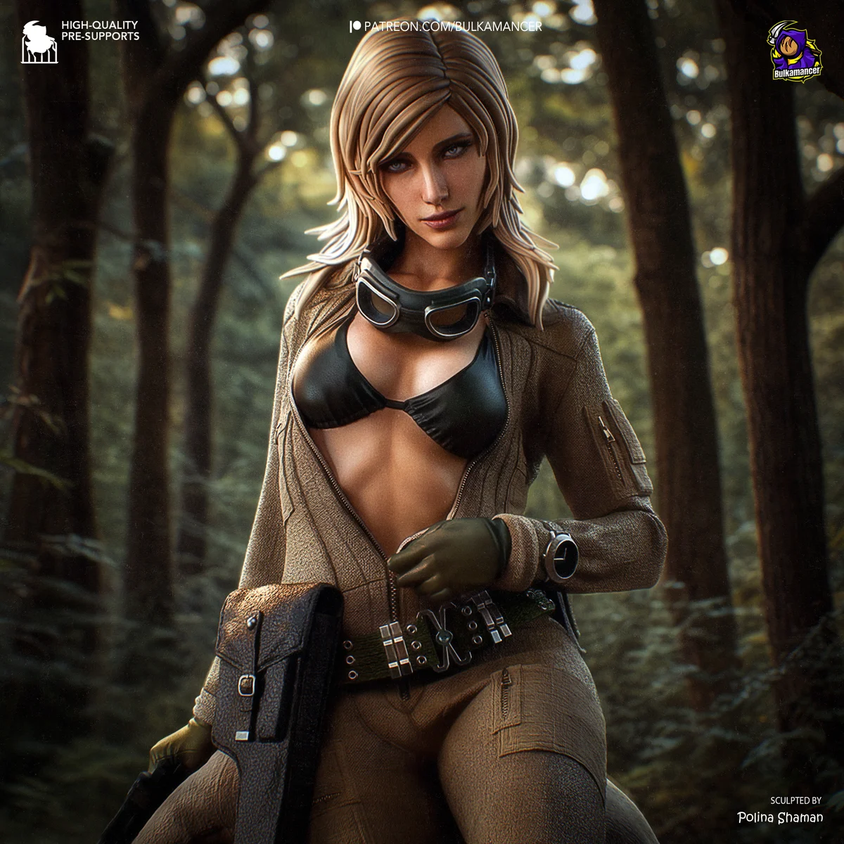 Eva | Fan Art | 3D Printed Resin Model Garage Kit | *Un-Painted* | Bulkamancer
