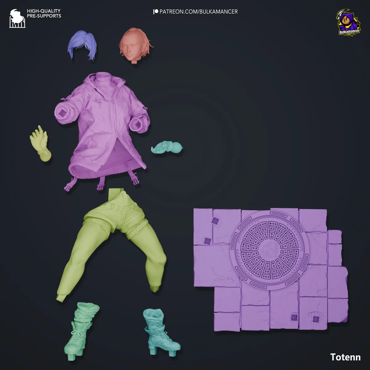 Reina | Fan Art | 3D Printed Resin Model Garage Kit | *Un-Painted* | Bulkamancer 5