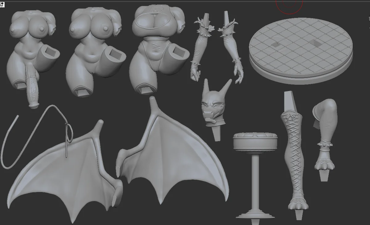 Dominatrix Dragon | Fan Art | 3D Printed Resin Model Garage Kit | *Un-Painted* | Officer Rhu 6
