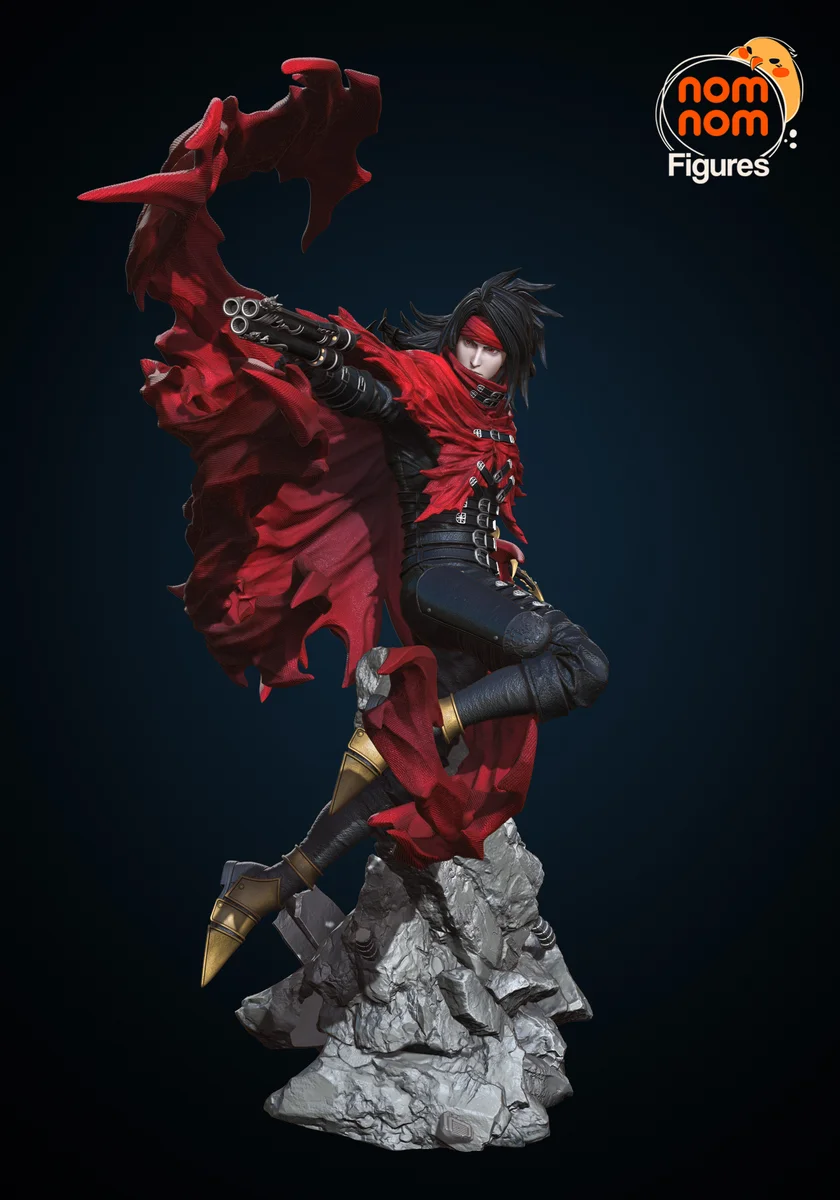 Vincent Valentine | Fan Art | 3D Printed Resin Model Garage Kit | *Un-Painted* | Nomnom 3