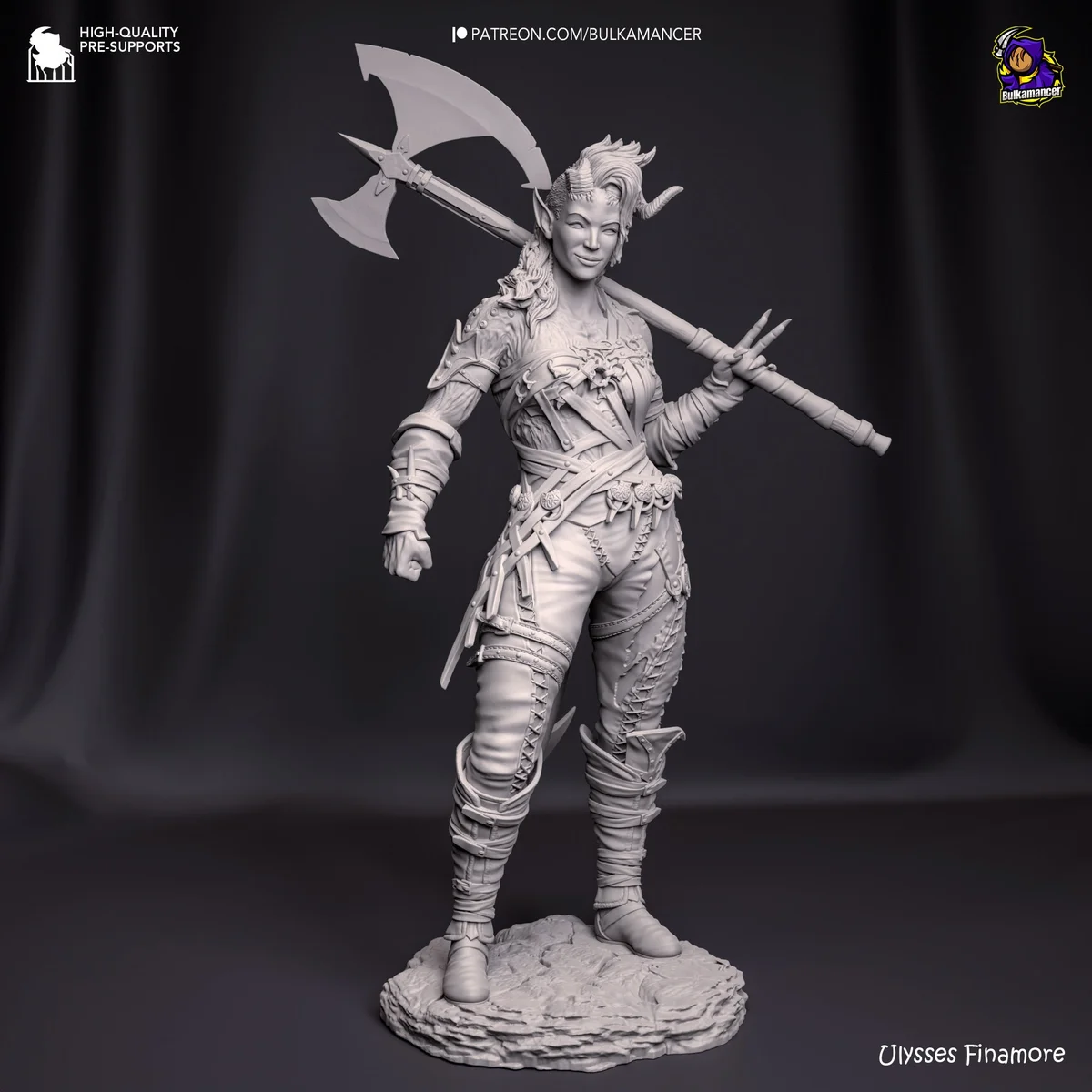 Karlach | Fan Art | 3D Printed Resin Model Garage Kit | *Un-Painted* | Bulkamancer 8