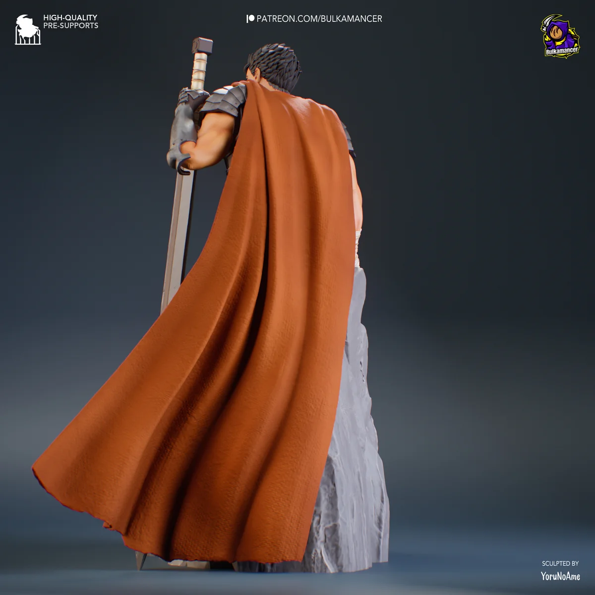 Guts | Fan Art | 3D Printed Resin Model Garage Kit | *Un-Painted* | Bulkamancer 5