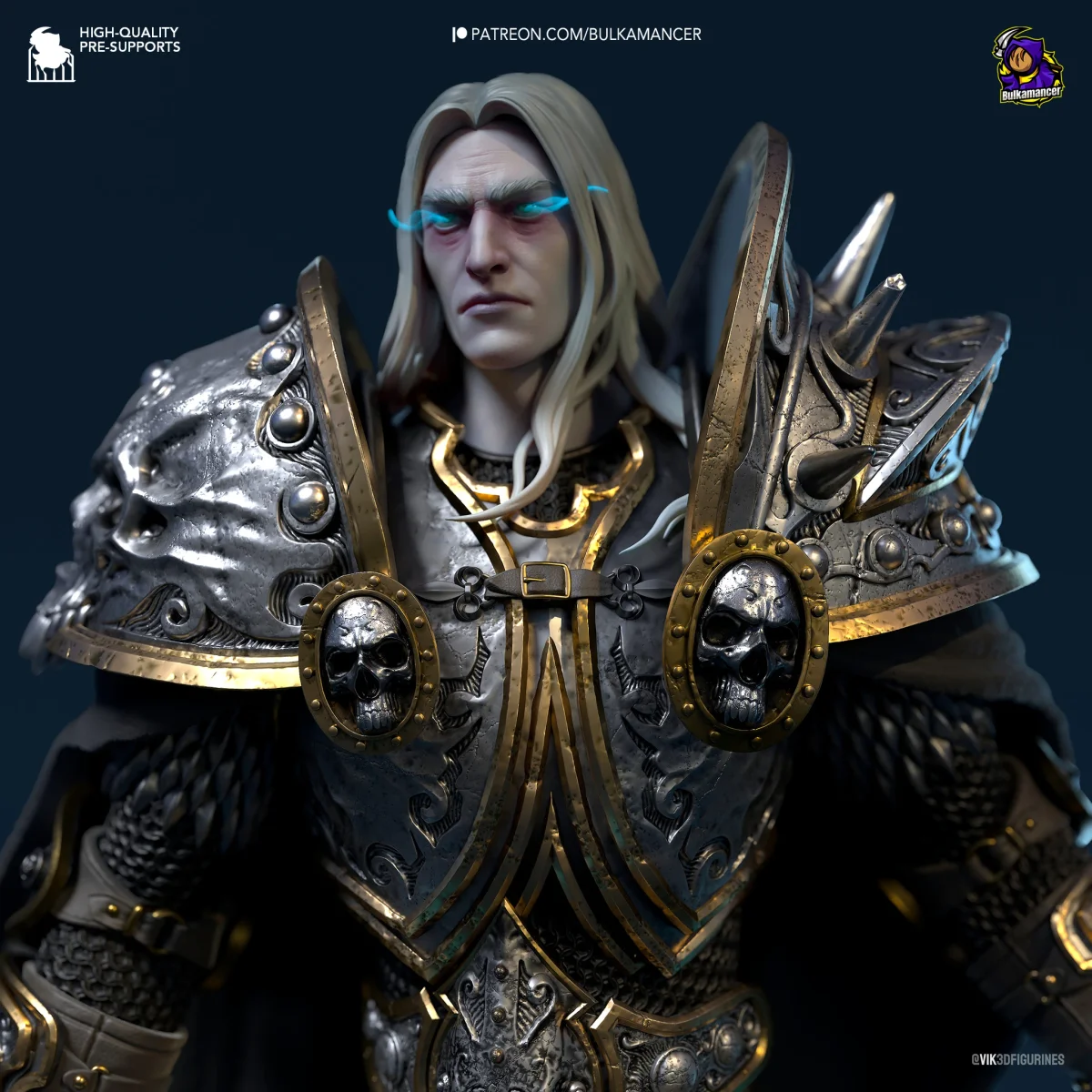 Arthas | Fan Art | 3D Printed Resin Model Garage Kit | *Un-Painted* | Bulkamancer 5