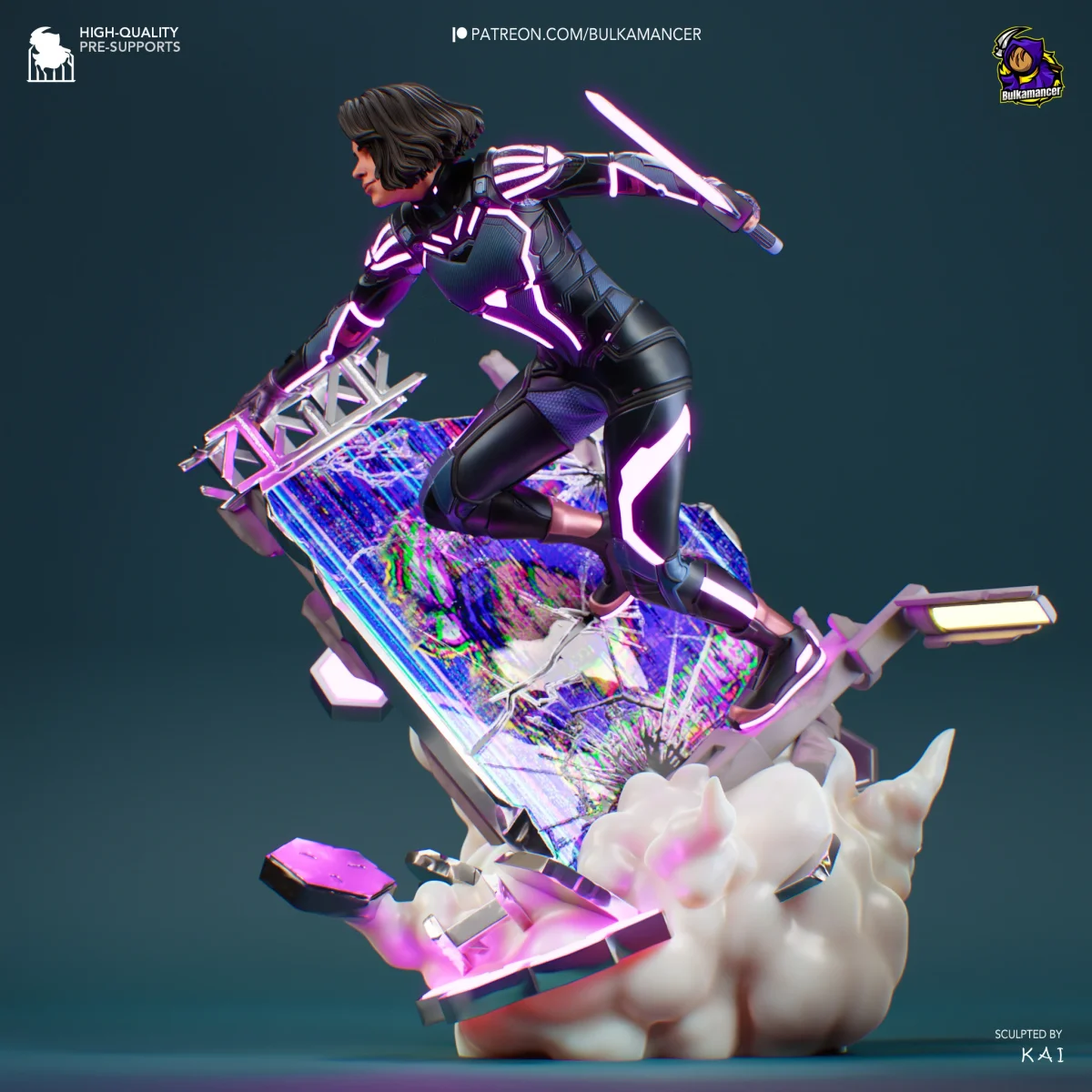 Mio | Fan Art | 3D Printed Resin Model Garage Kit | *Un-Painted* | Bulkamancer 3