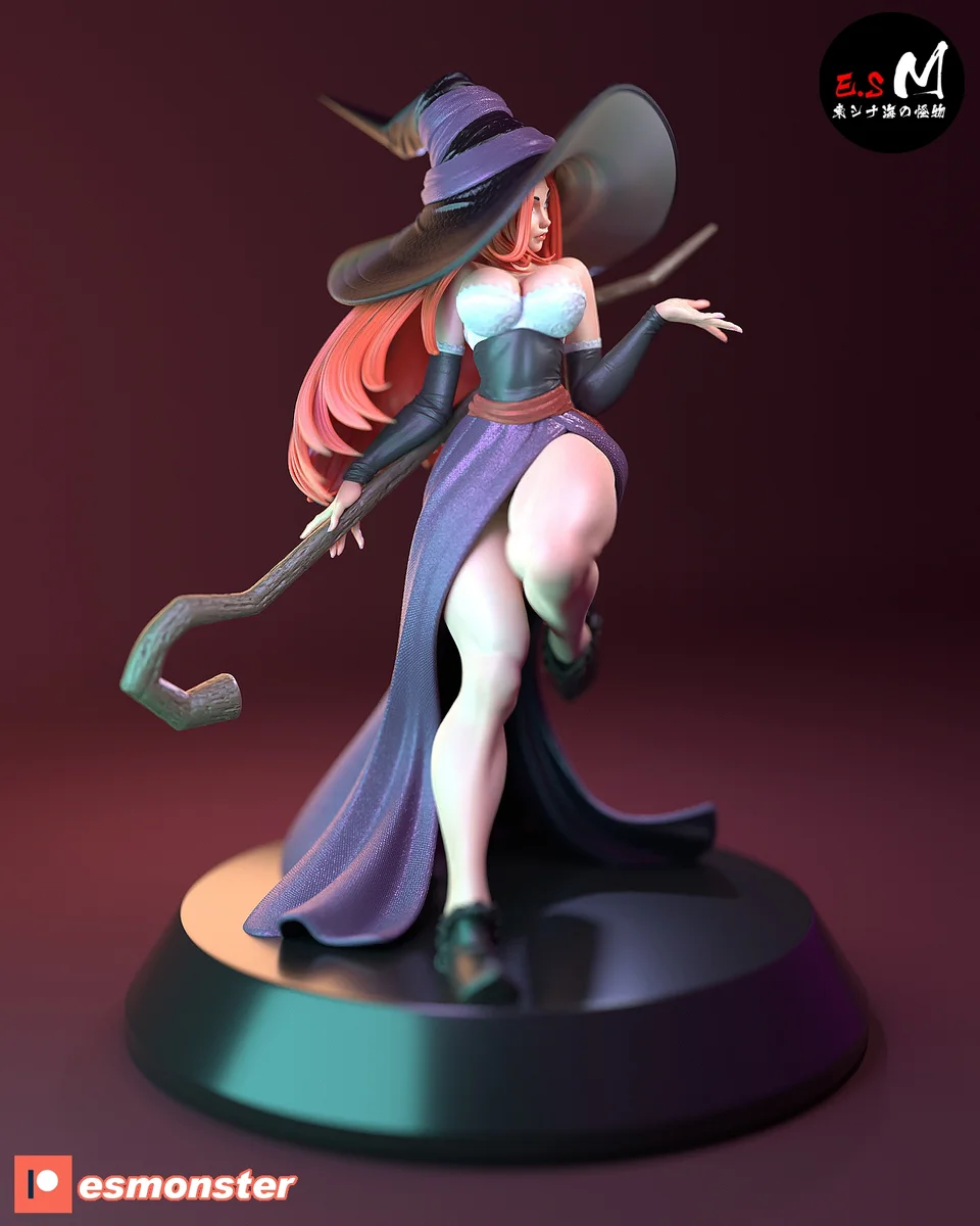 Sorceress | Fan Art | 3D Printed Resin Model Garage Kit | *Un-Painted* | ES Monster 3