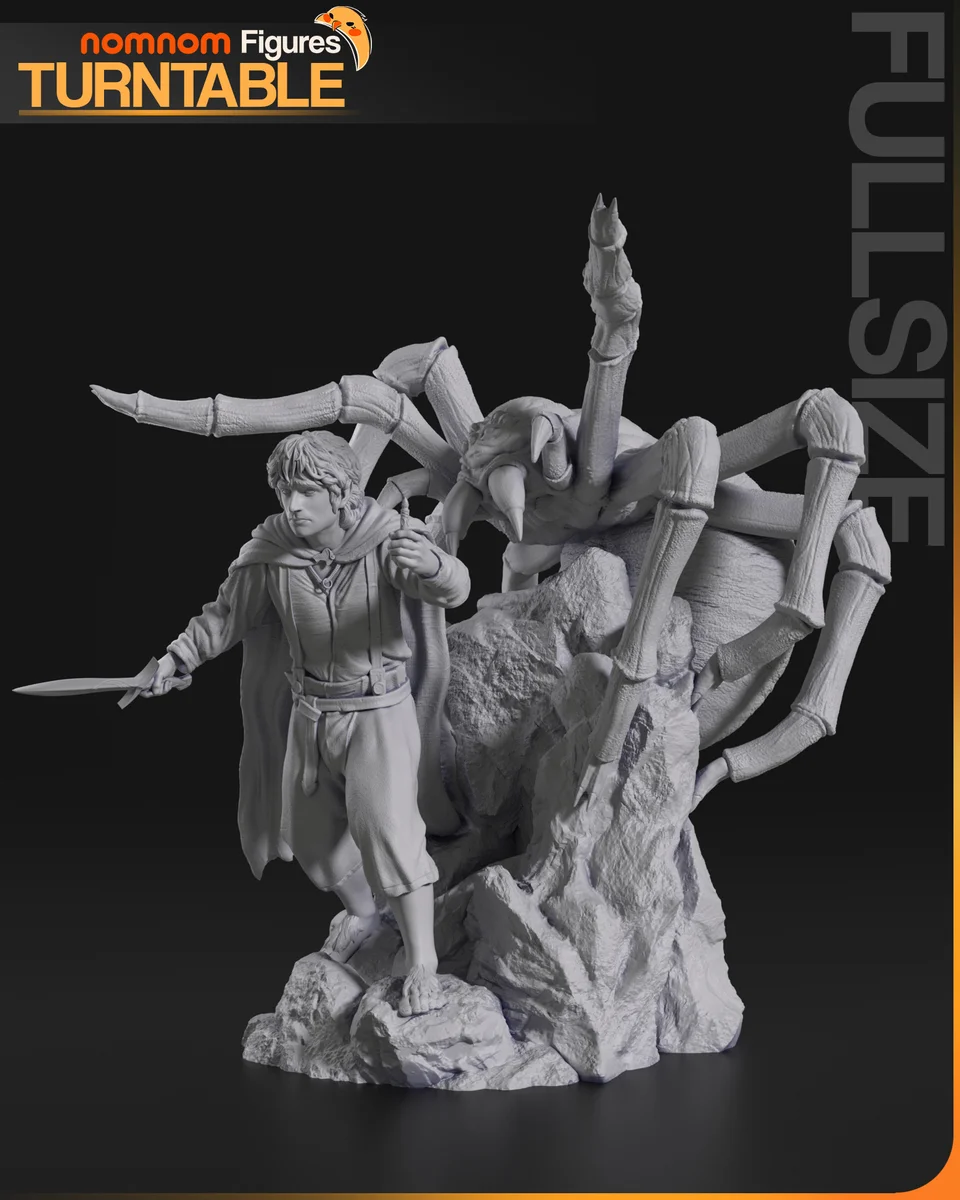 Frodo Baggins | Fan Art | 3D Printed Resin Model Garage Kit | *Un-Painted* | Nomnom 6