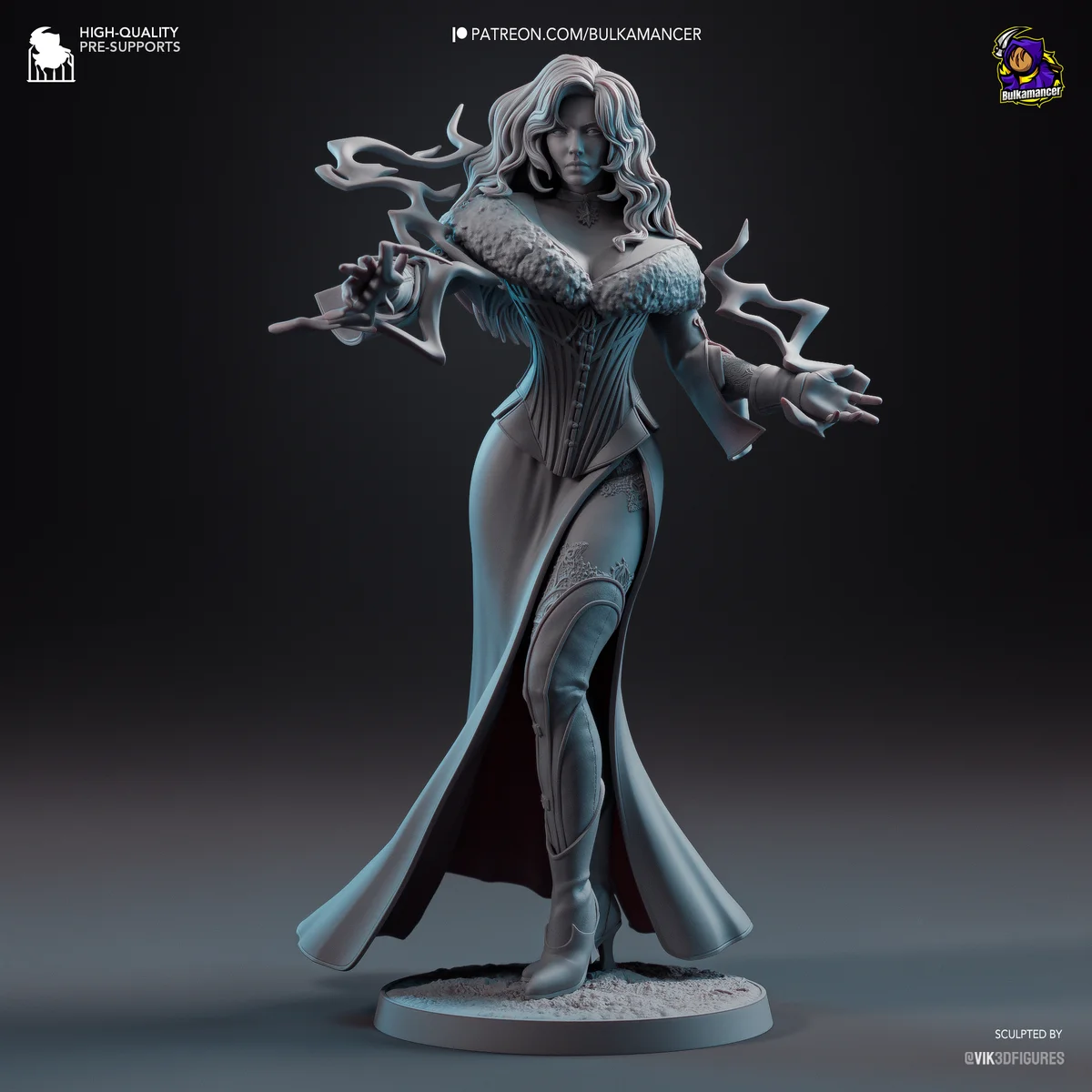 Yennefer | Fan Art | 3D Printed Resin Model Garage Kit | *Un-Painted* | Bulkamancer 8