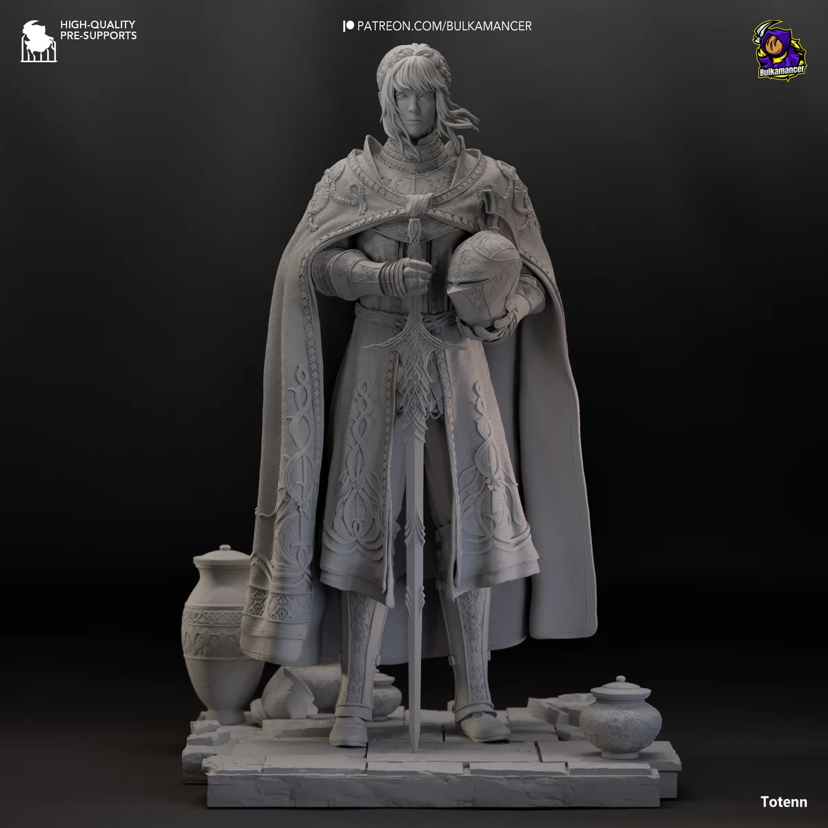 Needle Knight Leda | Fan Art | 3D Printed Resin Model Garage Kit | *Un-Painted* | Bulkamancer 7