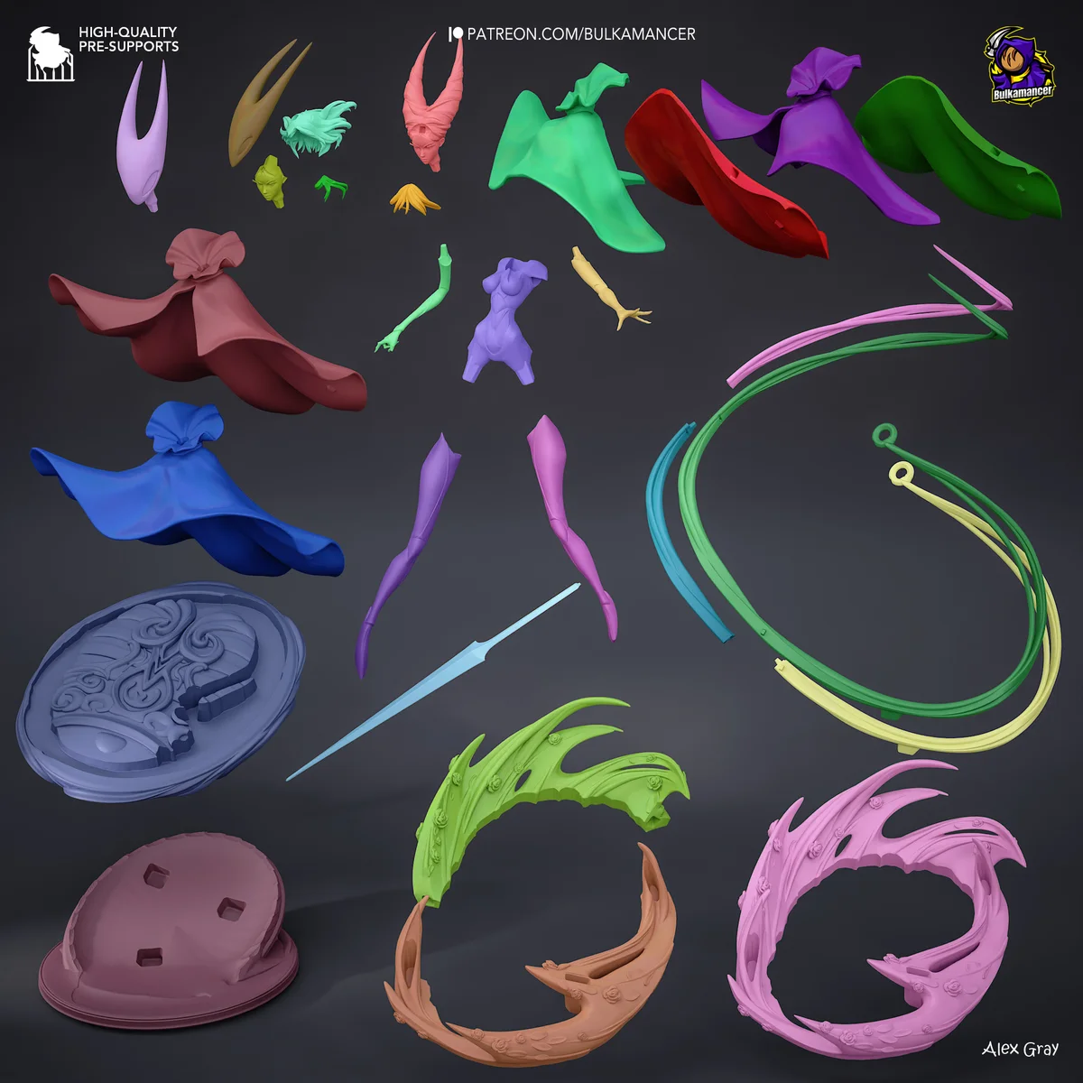 Hornyt (Horny Knight) | Fan Art | 3D Printed Resin Model Garage Kit | *Un-Painted* | Bulkamancer 7