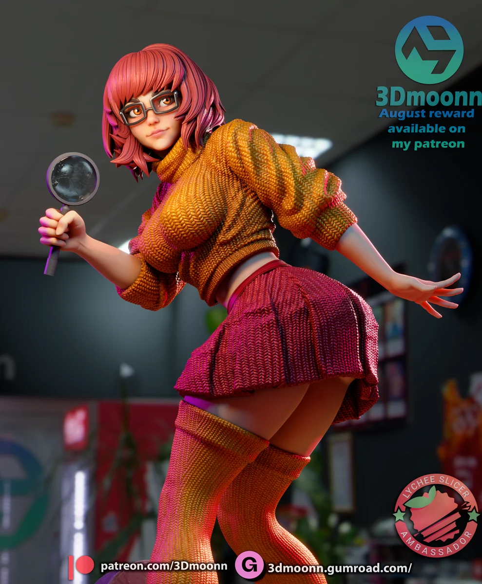 Velma | Fan Art | 3D Printed Resin Model Garage Kit | *Un-Painted* | 3DMoonn